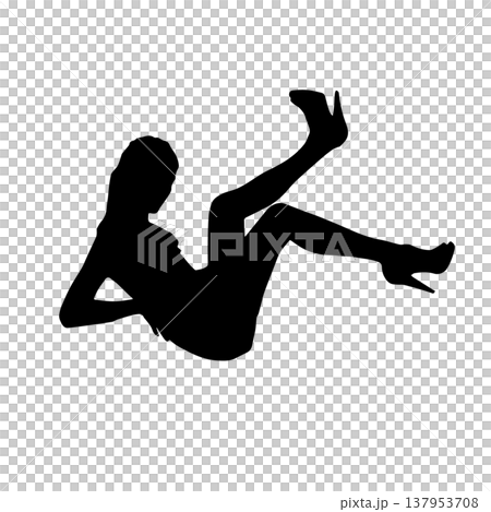 性感的女人剪影姿勢 性感的女人剪影姿勢 137953708