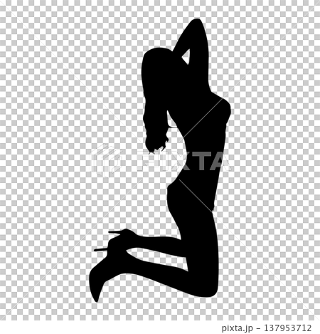 性感的女人剪影姿勢 137953712