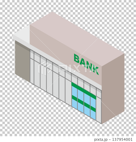 銀行の建物イラスト 銀行の建物イラスト 137954001