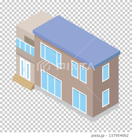 獨立式住宅的插圖 獨立式住宅的插圖 137954002