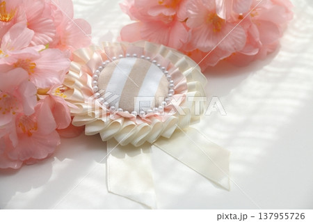 桜の花と入学式イメージ 137955726
