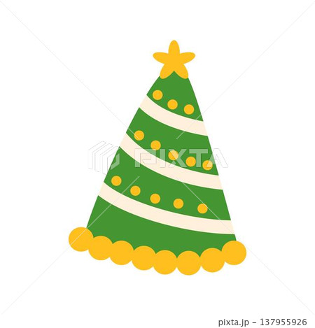 green party hat illustration birthday green party hat illustration birthday 137955926