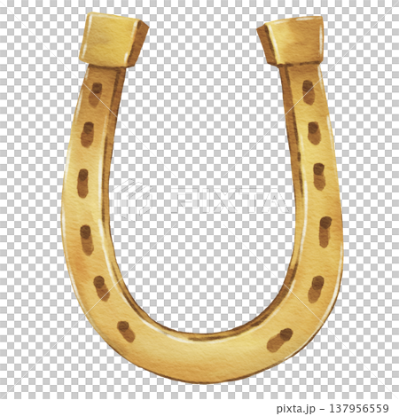 Lucky Horseshoe Illustration Lucky Horseshoe Illustration 137956559