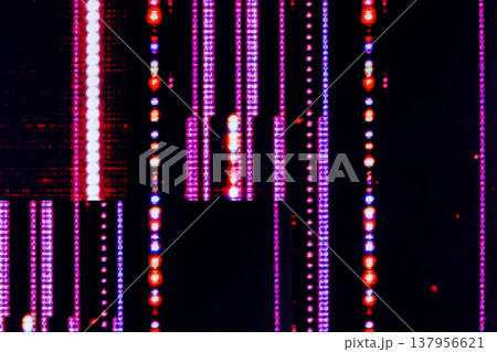 abstract colorful digital glitch screen texture with vertical lines and pixel interference abstract colorful digital glitch screen texture with vertical lines and pixel interference 137956621