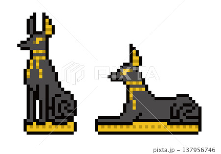 アヌビスのドット絵 137956746