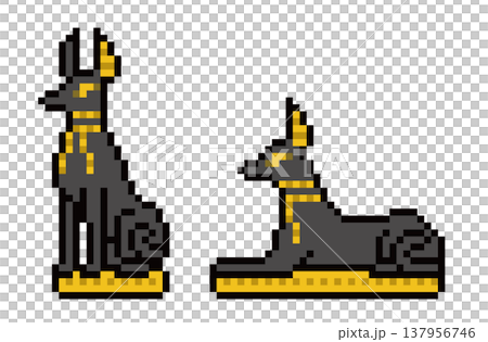 アヌビスのドット絵 137956746