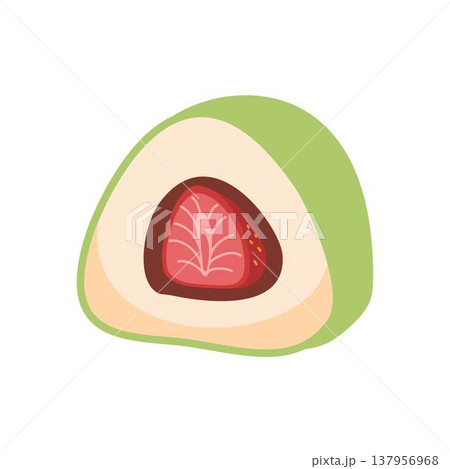 strawberry daifuku mochi japanese dessert 137956968