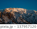 Snow-Capped Mountain Under Clear Blue Sky 137957120