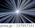 宇宙空間のワープをイメージした背景素材（ワームホール ・ブラックホールのイメージ） 137957191