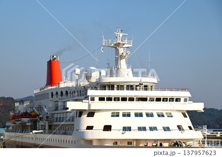 宮古市藤原ふ頭に寄港したクルーズ船にっぽん丸 137957623