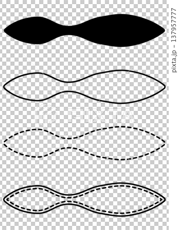 A hand-drawn style abstract curve shape with four variations, perfect for adding accents to your designs. A hand-drawn style abstract curve shape with four variations, perfect for adding accents to your designs. 137957777