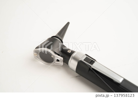 Otoscope for audiologist or ENT doctor use otoscope checking ear and treate hearing loss problem. Otoscope for audiologist or ENT doctor use otoscope checking ear and treate hearing loss problem. 137958123