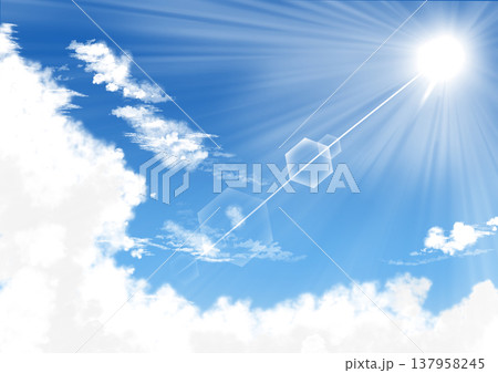 いろいろな時間帯の空 いろいろな時間帯の空 137958245