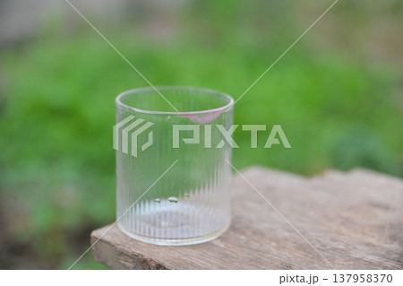 dirty lipstick stain on glass from drinking dirty lipstick stain on glass from drinking 137958370