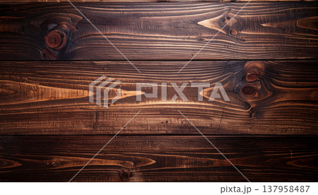 茶色の和風木目素材（生成AI) 137958487