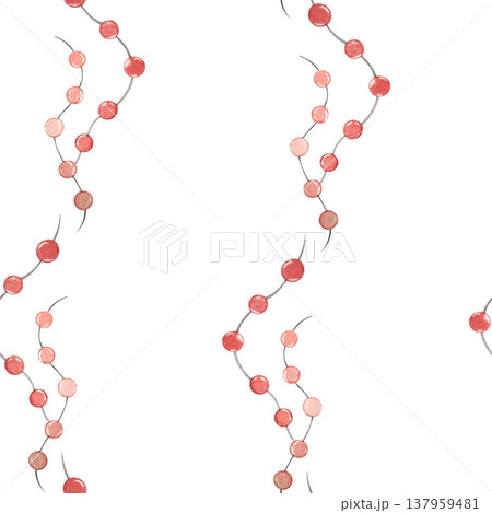 bead seamless pattern watercolor 137959481