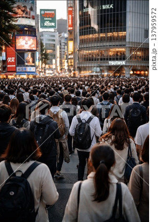 出勤する人々 137959572