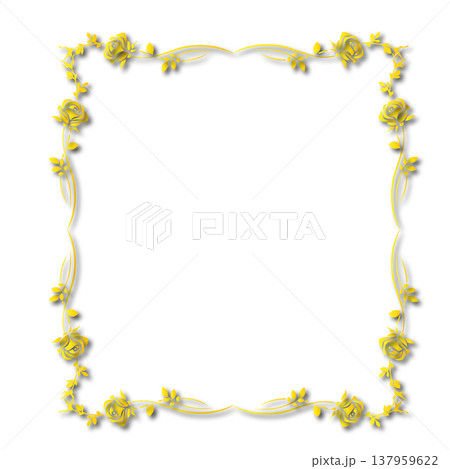 Vintage Ornamental Frame Elegant Border on a white background, JPG, 300 dpi Vintage Ornamental Frame Elegant Border on a white background, JPG, 300 dpi 137959622