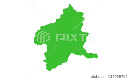 日本地図　群馬県 137959763