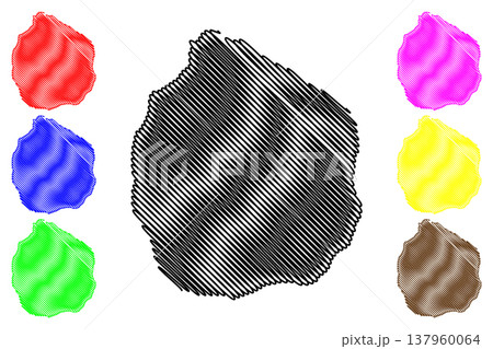 Ternate island (Republic of Indonesia, South East Asia, Maluku Islands) map vector illustration, scribble sketch Ternate map Ternate island (Republic of Indonesia, South East Asia, Maluku Islands) map vector illustration, scribble sketch Ternate map 137960064