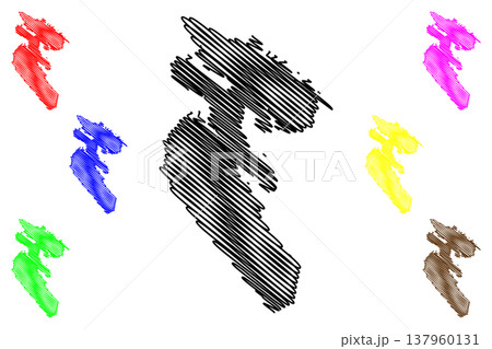 Tosteron island (Republic of Finland) map vector illustration, scribble sketch Tosteron map 137960131