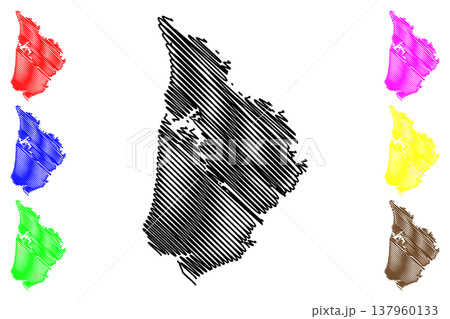 Trangan island (Republic of Indonesia, South East Asia, Aru Islands Regency) map vector illustration, scribble sketch Trangan map Trangan island (Republic of Indonesia, South East Asia, Aru Islands Regency) map vector illustration, scribble sketch Trangan map 137960133
