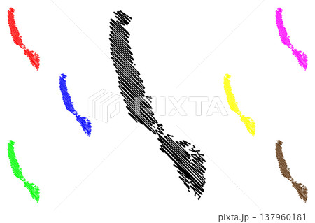 Vaddo island (Kingdom of Sweden) map vector illustration, scribble sketch Vaddo map Vaddo island (Kingdom of Sweden) map vector illustration, scribble sketch Vaddo map 137960181