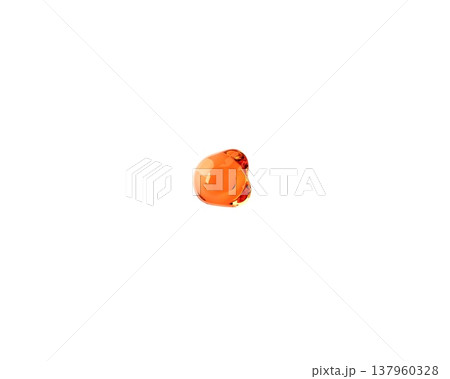 Symbol made of orange amber like material 137960328
