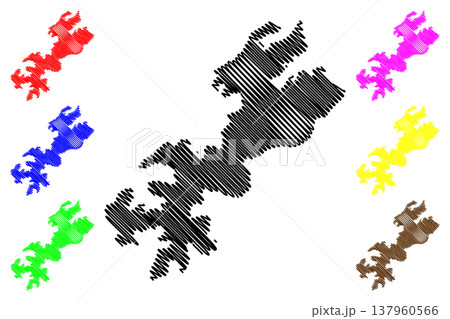 Zemlya Georga island (Russia, Russian Federation, Franz Josef Land archipelago) map vector illustration, scribble sketch Prince George Land map Zemlya Georga island (Russia, Russian Federation, Franz Josef Land archipelago) map vector illustration, scribble sketch Prince George Land map 137960566