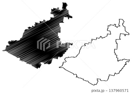 Aguascalientes municipality (Free and Sovereign State of Aguascalientes, Mexico, United Mexican States) map vector illustration, scribble sketch map Aguascalientes municipality (Free and Sovereign State of Aguascalientes, Mexico, United Mexican States) map vector illustration, scribble sketch map 137960571