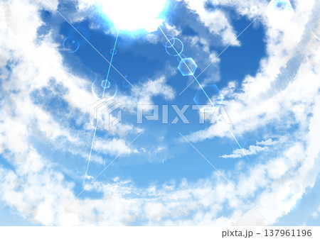 いろいろな時間帯の空 137961196