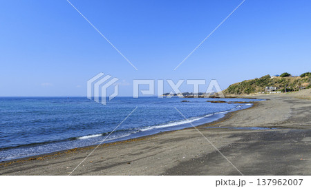 三浦半島三浦市三戸浜の冬 三浦半島三浦市三戸浜の冬 137962007
