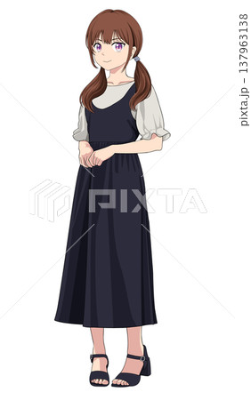 ワンピースを着た女性 137963138
