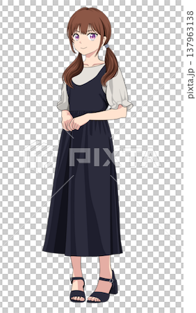 ワンピースを着た女性 137963138