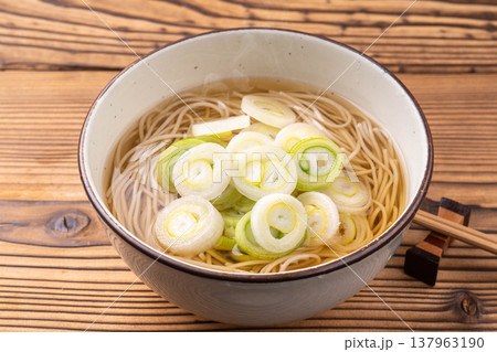 ねぎ蕎麦 137963190