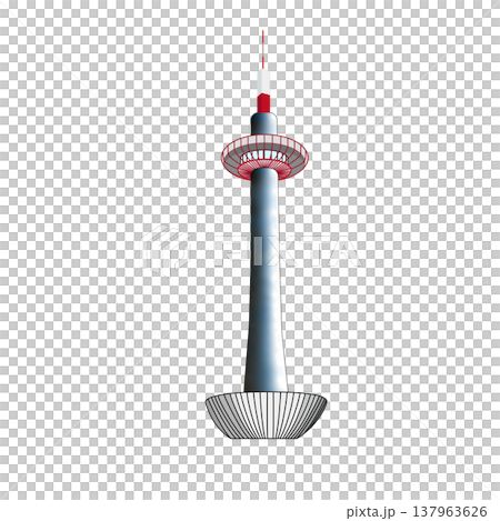 京都タワーのイラスト(京都・観光・ランドマーク・シンプル) 京都タワーのイラスト(京都・観光・ランドマーク・シンプル) 137963626