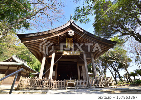 志賀海神社　福岡市東区　志賀島　海の中道の展望良し 137963867