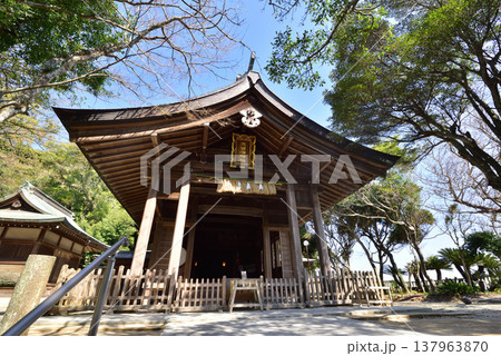 志賀海神社 福岡市東区 志賀島 海の中道の展望良し 志賀海神社 福岡市東区 志賀島 海の中道の展望良し 137963870