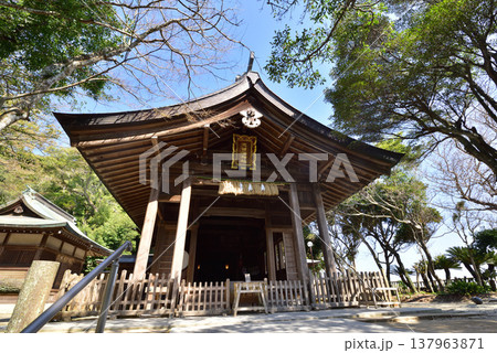 志賀海神社　福岡市東区　志賀島　海の中道の展望良し 137963871