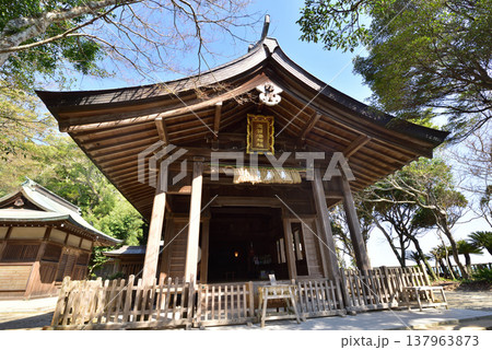 志賀海神社　福岡市東区　志賀島　海の中道の展望良し 137963873