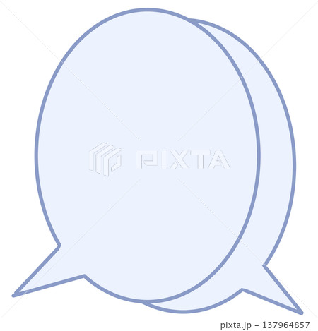 シンプルな吹き出し 137964857