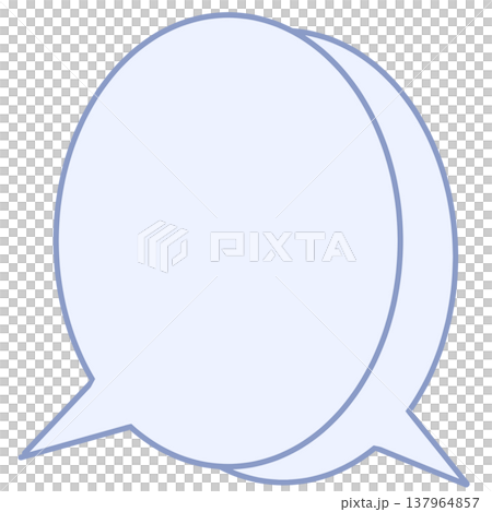 シンプルな吹き出し 137964857