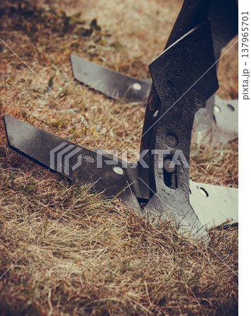 Agriculture machinery, plowing machine made of steel Agriculture machinery, plowing machine made of steel 137965701