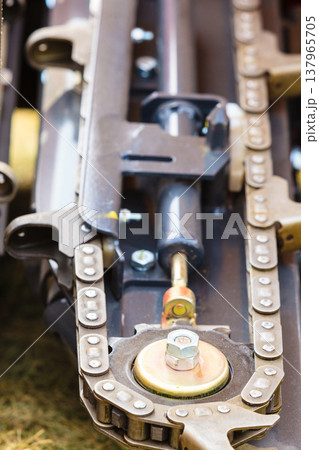 Agriculture machinery, chain in big agricultural machine 137965705
