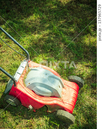 Old lawn mower 137965729