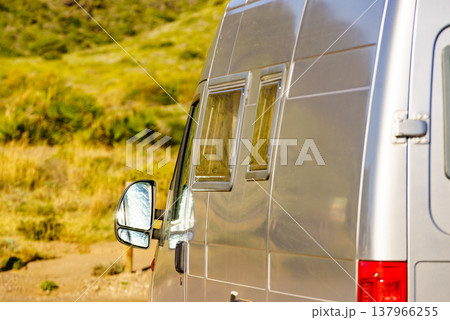 Campervan camping on nature 137966255