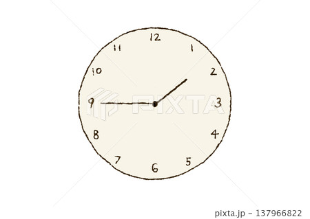 時計 1:45 時計 1:45 137966822