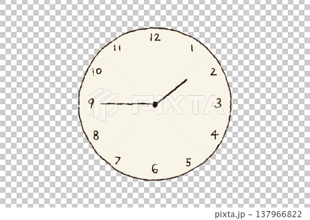 時計 1:45 時計 1:45 137966822