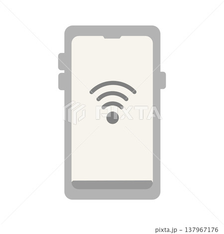 スマホ　Wi-Fiのイラスト 137967176