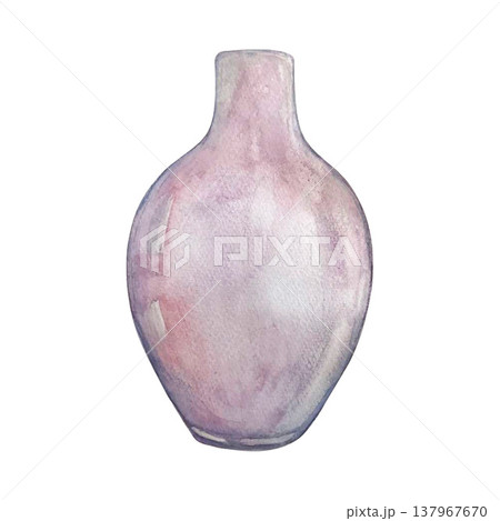 bottle watercolor illustration 137967670